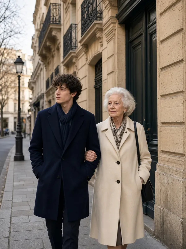 Promenades — un junior avec une personne âgée