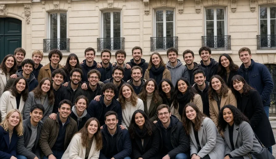 L'équipe Intergeneration Paris avec des juniors